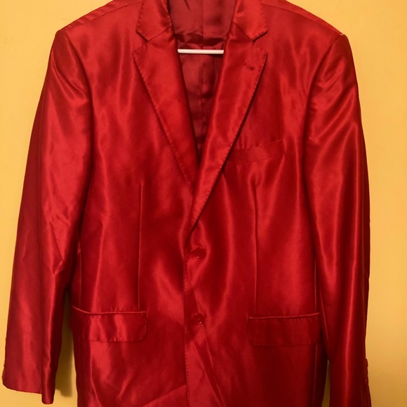 Ferrecci two piece, pants, jacket suit, Italian red - Picture 11 of 16